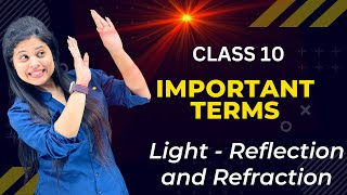 Some Important Terms  Chapter 9  Light  Reflection and Refraction  Class 10 Science  NCERT [upl. by Leonteen]