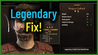 Legendary Crafting Fixed  Bannerlord [upl. by Ardiekal604]