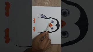 Anyone can draw this beautiful and easy drawing of a penguin art drawing painting [upl. by Siuqram]