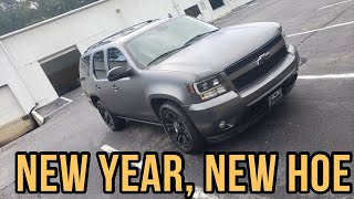 09 Tahoe Gets Wrapped in 3M Satin Dark Gray [upl. by Leonore]