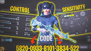 NEW UPDATE 290 😈 BEST SENSITIVITY CODE  CONTROL SETTINGS PUBG MOBILEBGMI  BEST 5 FINGER IPHONE [upl. by Eenel49]