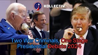 Two War Criminals One Stage Presidential Debate 2024 [upl. by Kalasky300]