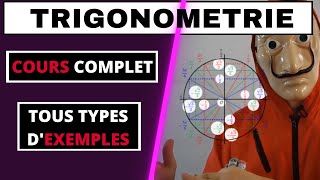 TRIGONOMÉTRIE COURS COMPLET AVEC PLEIN DEXEMPLES [upl. by Lamiv]