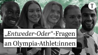 OlympiaAthletinnen beantworten ehrlich unsere „EntwederOder“Fragen  Olympics Paris [upl. by Araid]