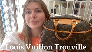 Louis Vuitton Trouville Bag Review [upl. by Eelrebmik]