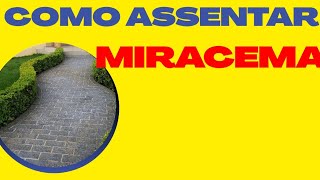 como assentar pedra Miracema [upl. by Novyert]