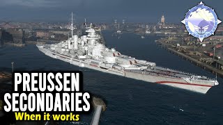 WoWS Preussen Secondary Build is my Favorite [upl. by Nylasej]