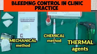 Bleeding control after extraction in clinic practiceproducts to have in bleeding control measures [upl. by Hgielrak]