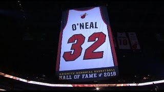 Heat Retire Shaqs 32  Full Ceremony  122216 [upl. by Rostand]