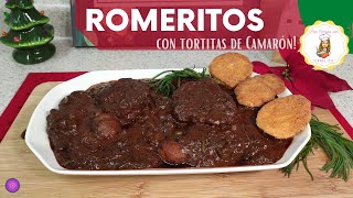 Romeritos con tortitas de camarón 🥗🍤 receta romeritos con mole [upl. by Neelie987]