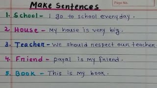 Make Sentences  make Sentences in English  how to make Sentences  makesentences [upl. by Akinorev]