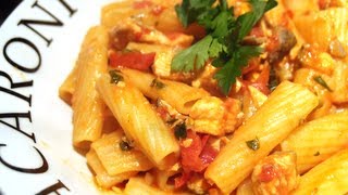 Spicy Tomato amp Salmon Pasta recipe [upl. by Eekaz]