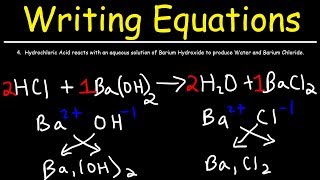 How To Write Chemical Equations From Word Descriptions [upl. by Udele]