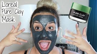 Loreal Pure Clay Mask Try onReview  Marissa Aguilar [upl. by Metzgar]