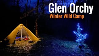 Road Trip Glen Orchy  Scotland Wild Camping with Hot Tent and Wood Stove 4K [upl. by Notrab]