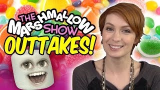 The Marshmallow Show 2 Felicia Day OUTTAKES [upl. by Aibsel]