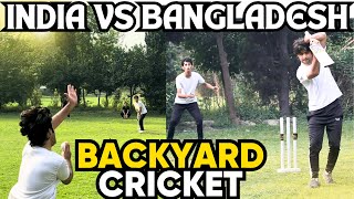 India vs Bangladesh  Backyard Cricket  Test Match 1st Innings  Off Yorker [upl. by Neo]