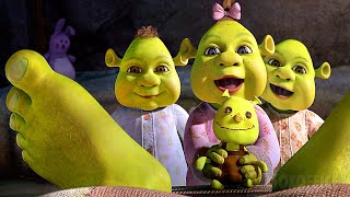 Papá Shrek y bebés locos  Shrek 4 para siempre  Clip en Español [upl. by Ittam]