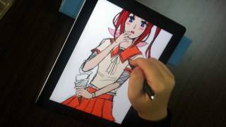 DAGi Accu Pen P507 Capacitive Stylus Pen demo on Apple iPad2 [upl. by Paxon]