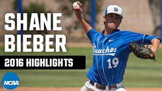 Shane Bieber highlights Every strikeout from 2016 NCAA postseason [upl. by Ellehsyt320]