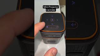 FATORK Mini Projector 5G WiFi and Bluetooth DLP Portable Movie Projectors Pocket Outdoor 1080P HD [upl. by Willms]