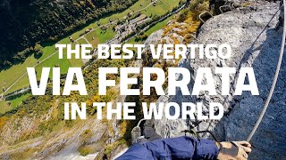 Via Ferrata Murren to Gimmelwald The most famous Via Ferrata in Switzerland [upl. by Hterag]