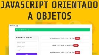 Aplicación de Productos con Javascript Orientado a Objetos [upl. by Ebneter956]