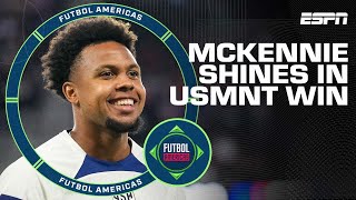 Weston McKennie’s ‘DOMINANT’ performance highlights USMNT’s big win vs Oman  Futbol Americas [upl. by Ivetts]