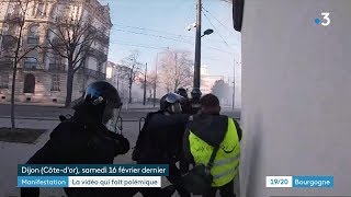 Dijon  un quotgilet jaunequot frappé par les forces de lordre va porter plainte [upl. by Hola263]