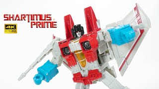 Transformers Starscream Earthrise War for Cybertron Voyager Class Hasbro 4K Action Figure Review [upl. by Odette]