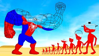 Evolution Of SPIDERMAN Vs Evolution Of MONSTER RADIATION  Returning From The Dead SECRET  FUNNY [upl. by Redan]