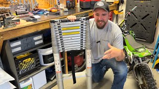 Telescoping extension ladder review [upl. by Enitsyrhc]