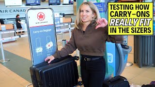 Testing Carry On Luggage at the Airport for the Most Popular Airlines [upl. by Dolli]