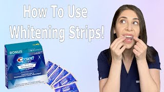 How To Use Whitening Strips [upl. by Narik]