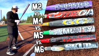 Which MONSTA bat is best M6 vs M5 vs M4 vs M2  ASAUSA Slowpitch Softball Bat Review [upl. by Haelam]