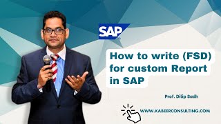 How to write Functional Specification Document FSD for custom Report in SAP  sap sapsd sapb1 [upl. by Straub648]