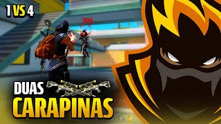 SOLO COM DUAS CARAPINAS CONTRA SQUAD BLACKN444 FREE FIRE [upl. by Arlena]