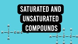 What is Saturated and unsaturated hydrocarbons [upl. by Novets]