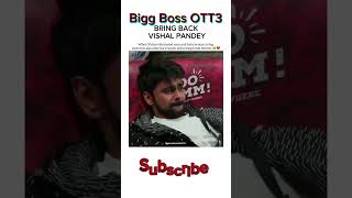 VISHAL PANDEY ELIMINATED BIGG BOSS OTT3  SHORT  shorts vishalpandey biggbossott3 biggboss [upl. by Gujral854]