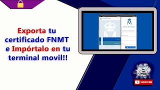 Pasa certificado digital a tu móvil  Exporta e Importa certificado digital FNMT en tu móvil [upl. by Nessie]