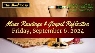 Todays Catholic Mass Readings amp Gospel Reflection  Friday September 6 2024 [upl. by Klemperer]