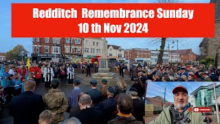 Redditch Remembrance Sunday 2024 [upl. by Dougie]