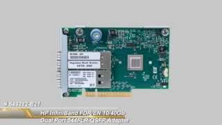 649282B21 HP InfiniBand FDREN 1040Gb Dual Port 544FLRQSFP Adapter [upl. by Snilloc]