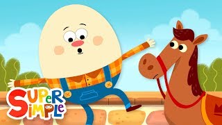 Humpty Dumpty  Nursery Rhymes  Super Simple Songs [upl. by Aihseyk]