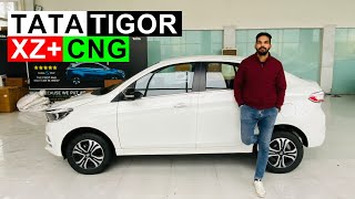 2022 Tata Tigor XZ CNG Walkaround  Tigor CNG  Car Quest [upl. by Annoiek410]