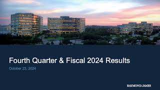 Raymond James Financial RJF Q4 2024 Earnings Presentation [upl. by Drake]