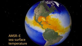 NASA  Aquas AMSRE Scans Earths Water Cycle [upl. by Yellhsa296]