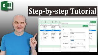 How to Create a Data Entry Form in Excel [upl. by Anul]