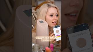 This machine scans your skin amp prints a foundation in your color makeup makeupartist beauty grwm [upl. by Gan]