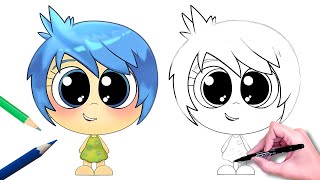 💙💗💚 Comment dessiner JOIE CHIBI BABY  ALEGRIA de ViceVersa 2  INSIDE OUT 2 INSIDE OUT [upl. by Welbie]